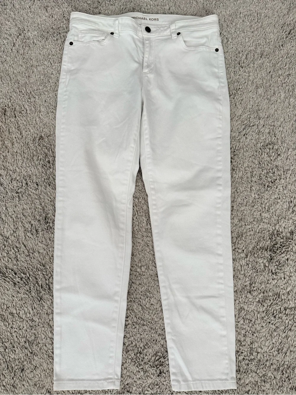 Michael Kors White Ankle Jeans